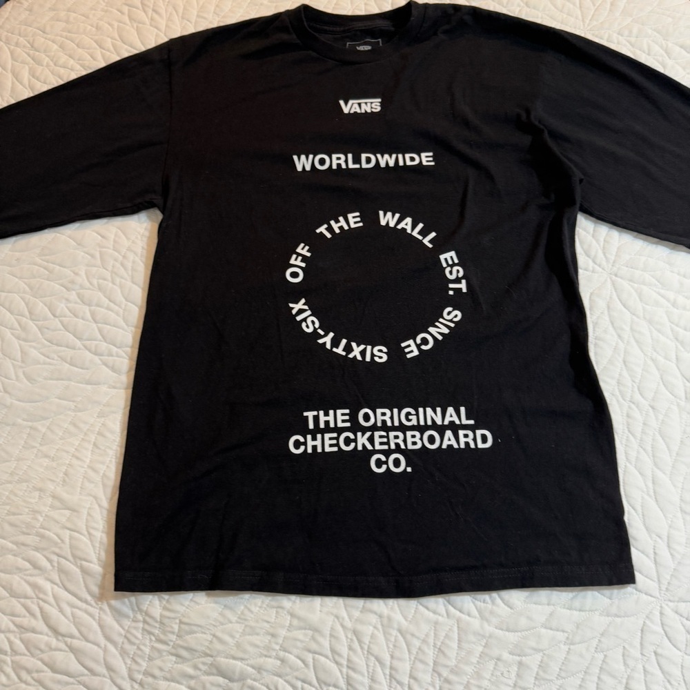 Vans | Men’s Cotton long sleeve Black medium - Picture 2 of 7